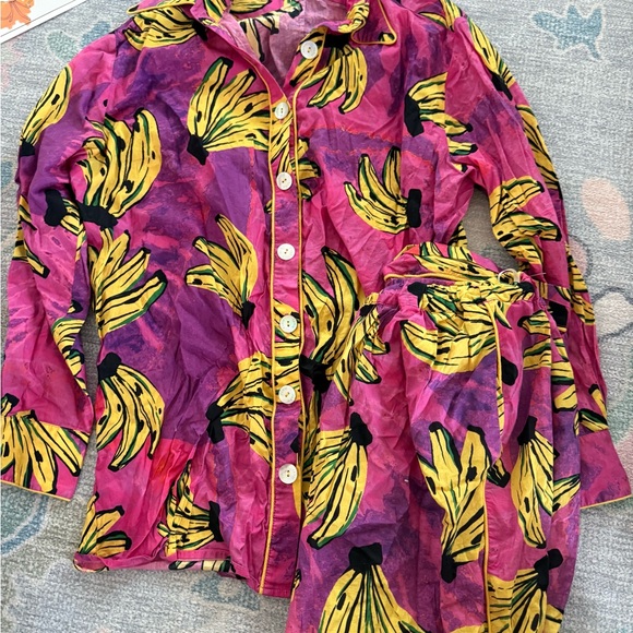 FARM Rio Other - FARM Rio tie-dye Banana Print pajamas